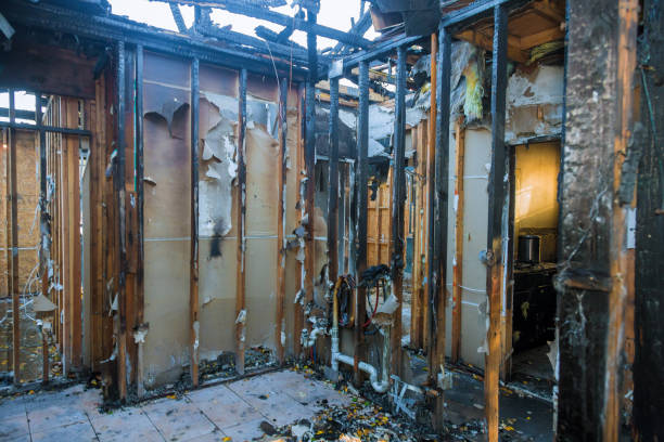 Professional Fire Damage Removal technician working in Chesterfield, NJ